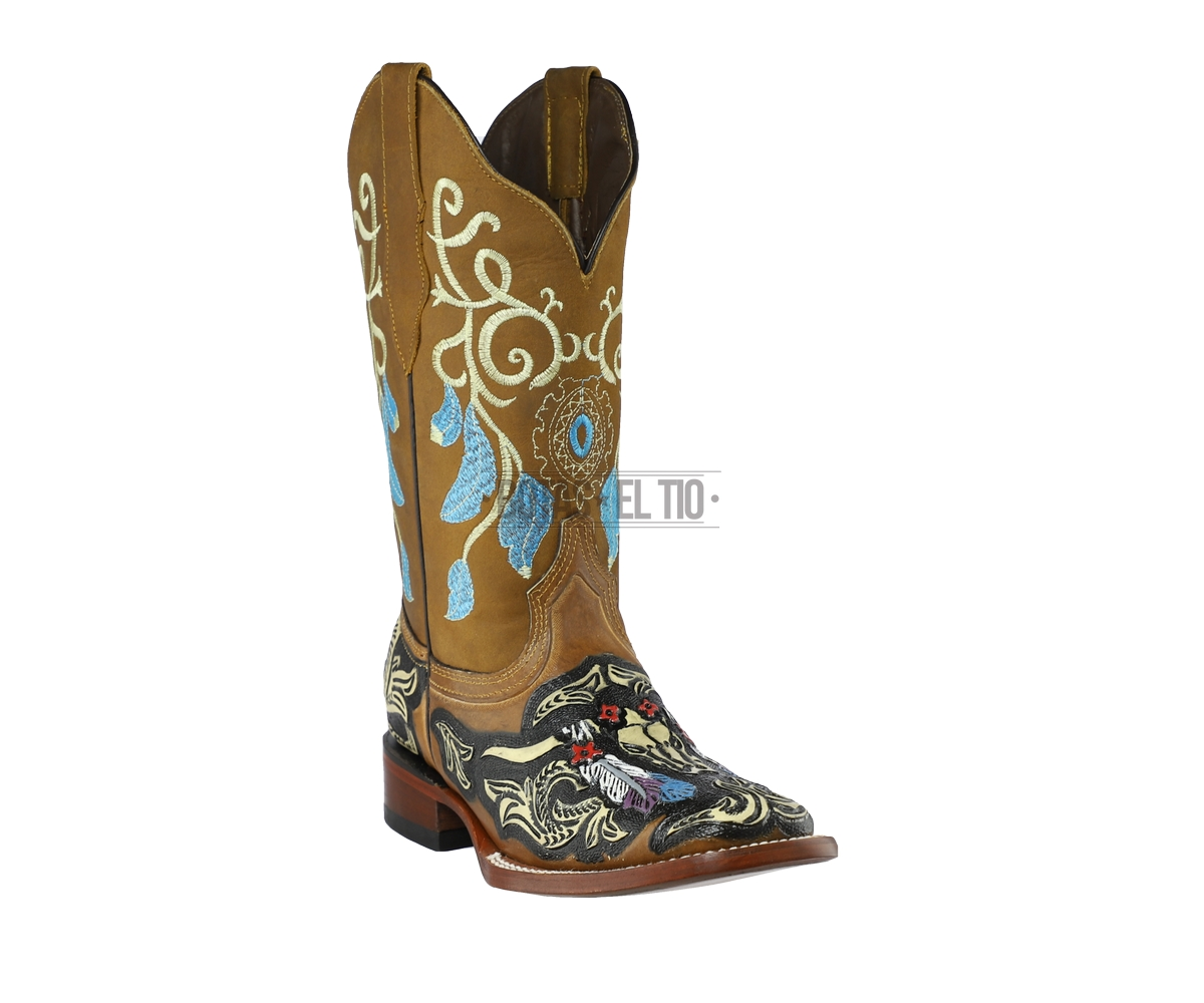 Botas vaqueras dama cincelada