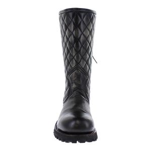Botas biker Liberty vista frontal mostrando diseño acolchado y horma robusta
