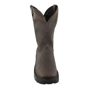 botas angus piel genuina con bordado