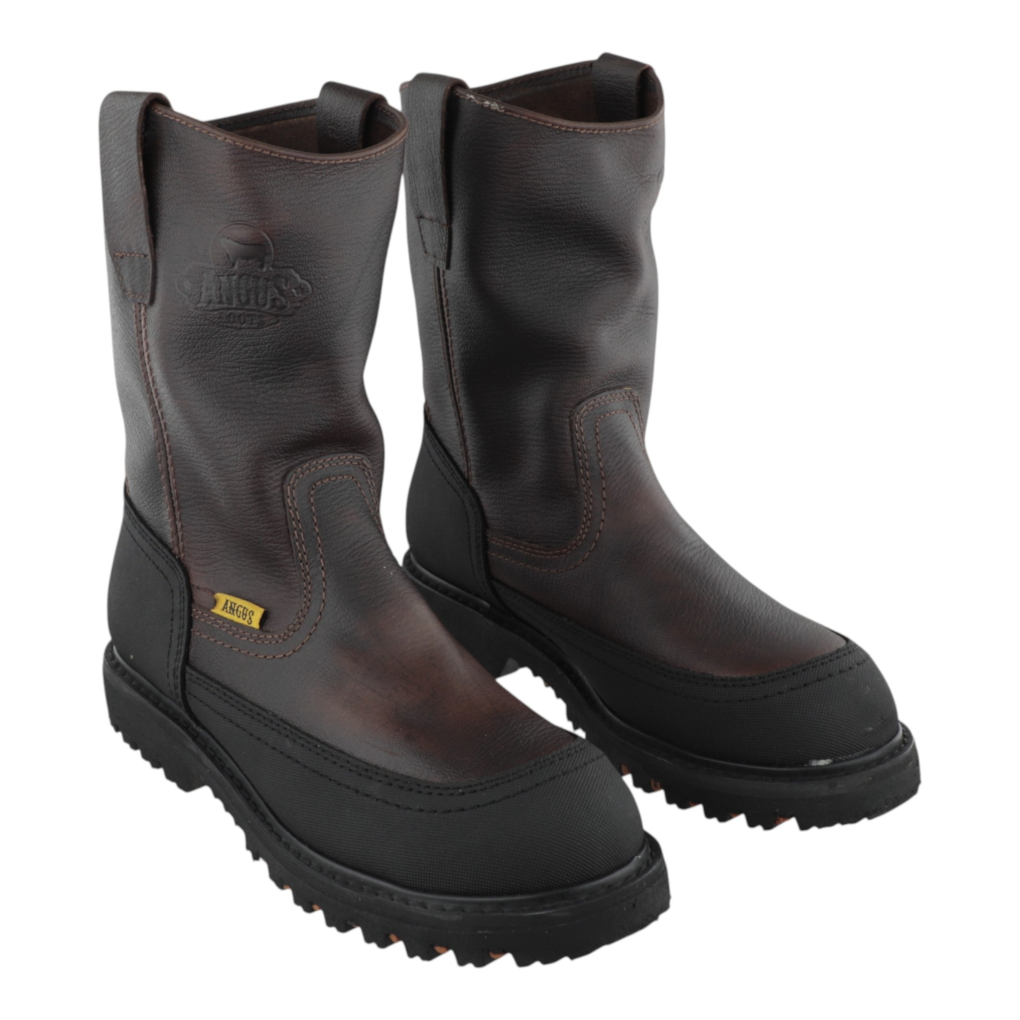 Botas Angus Boots Piel Con Kevlar Protección Sin Casco Suela Tractor