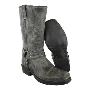 Botas Trompa de Puerco Biker Paso Negro con herrajes metálicos