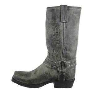 Botas Biker Motociclista Chopper Paso Negro Rústica en outfit motociclista