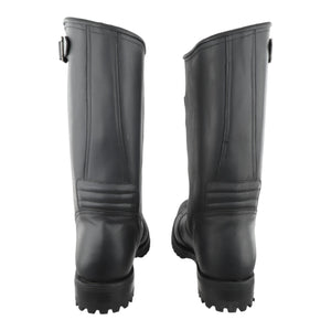 Vista trasera botas biker Caborca con costuras reforzadas