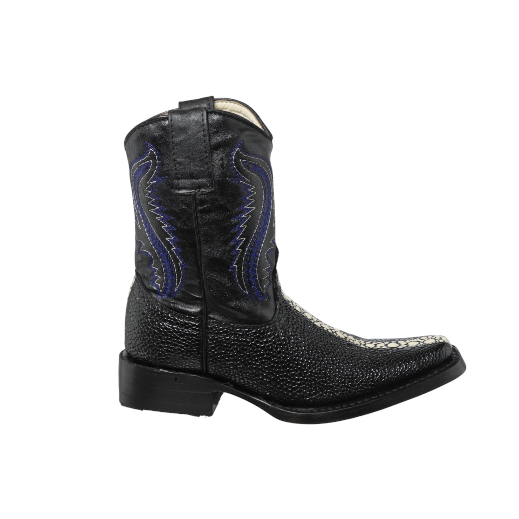 Botas Vaqueras JR Imitación Mantarraya Versache Negro