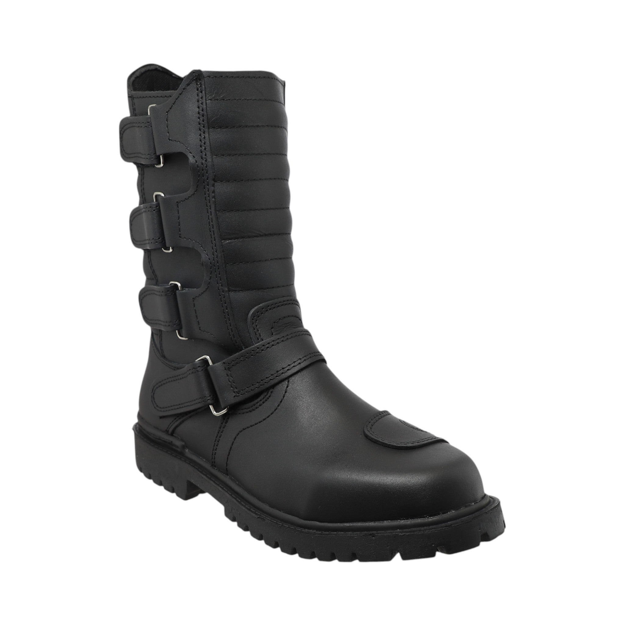 Botas motociclista V-2.0 – calzado robusto de piel genuina con comodidad y ergonomía para largas rodadas