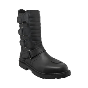 Botas motociclista V-2.0 – calzado robusto de piel genuina con comodidad y ergonomía para largas rodadas