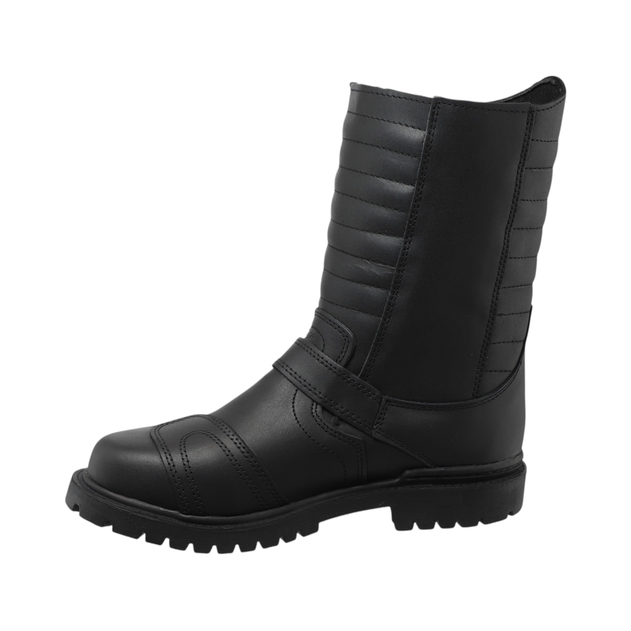 Botas para moto artesanales – piel genuina, forro textil y diseño biker V-2.0 con ajuste seguro y resistencia extrema
