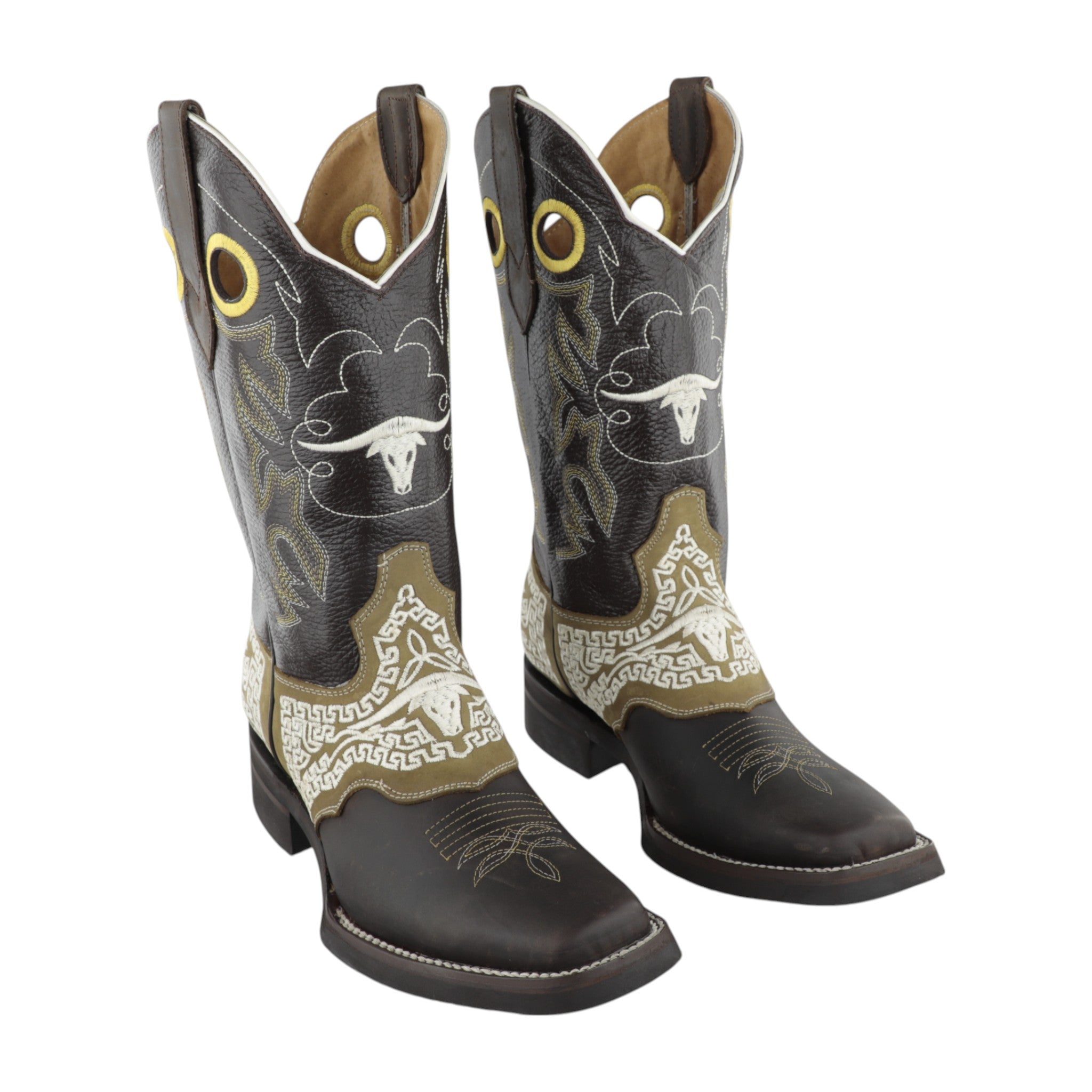 Botas Rodeo Chinela Piteada Piel Suela Hule El General