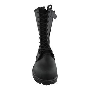 Casco de acero en punta botas tácticas negras 500
