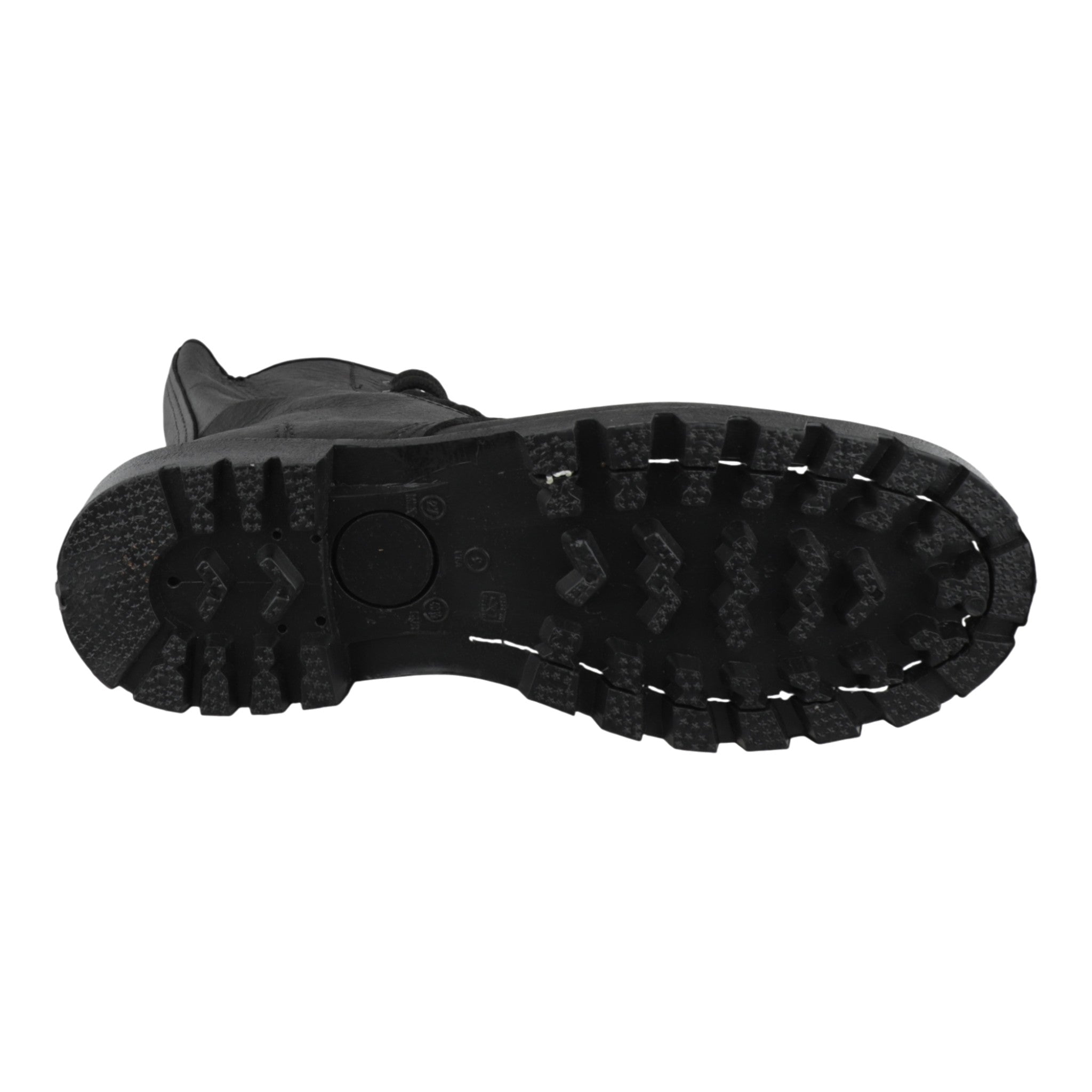 Suela antiderrapante botas tácticas piel carnaza negra