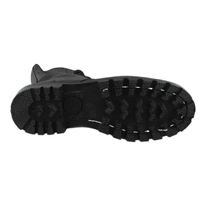 Suela antiderrapante botas tácticas piel carnaza negra