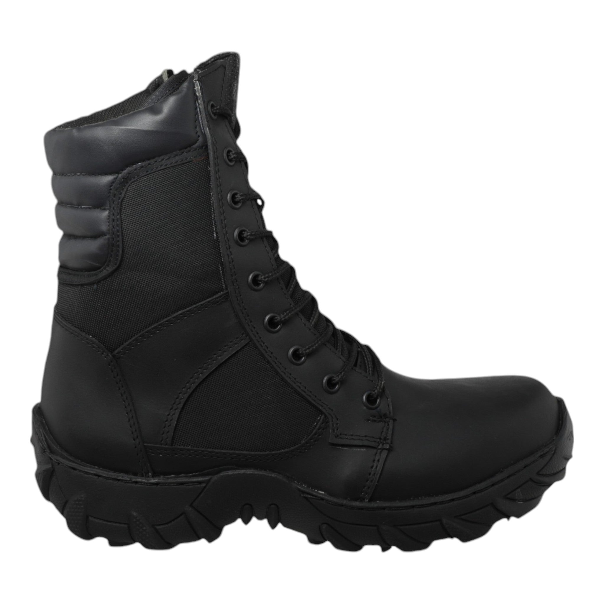 Botas Tácticas Piel con Lona Swat 701