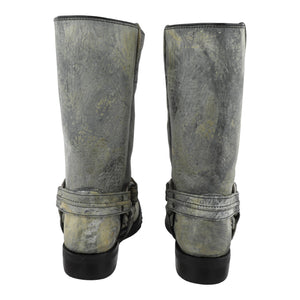 Parte trasera Botas Biker Motociclista Paso Negro Suela Carolina