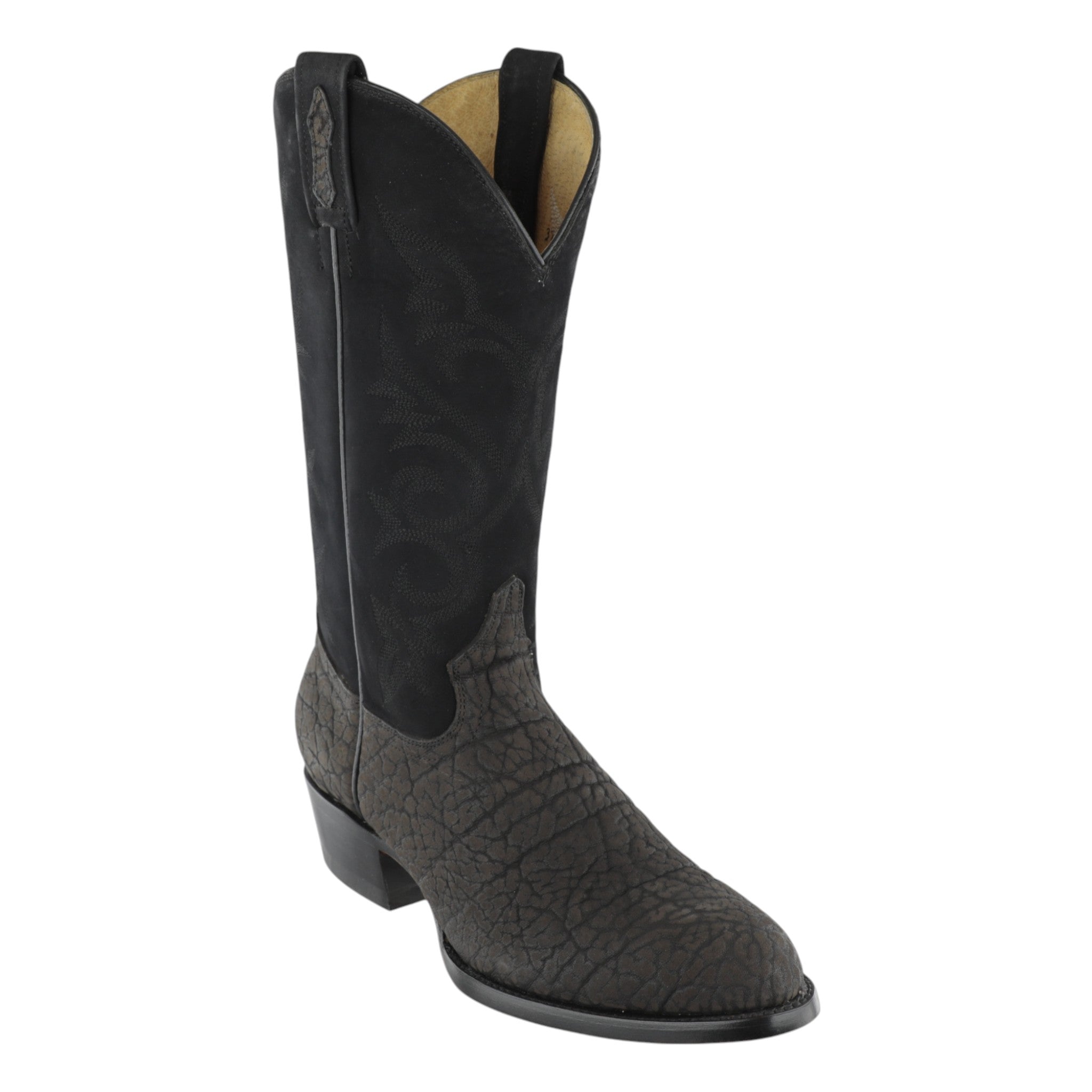 Botas Vaqueras Cuello Toro con Tubo Piel Nobuck Oval El General
