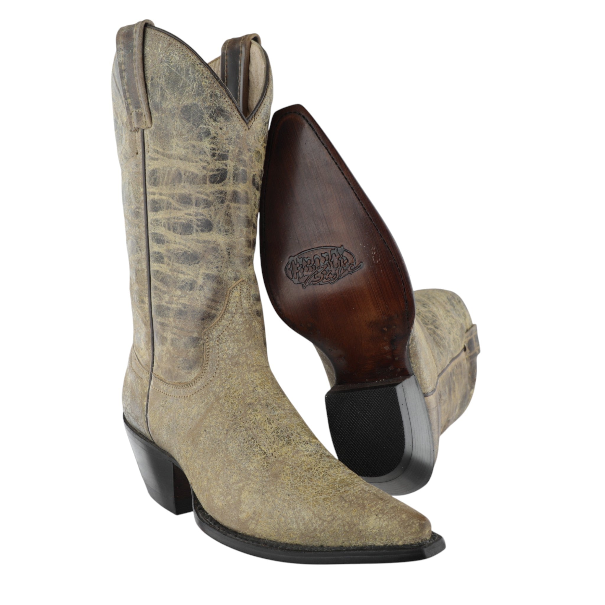 Botas Vaqueras Zapatos De Suela De Vaqueta Bota Vaquera Python