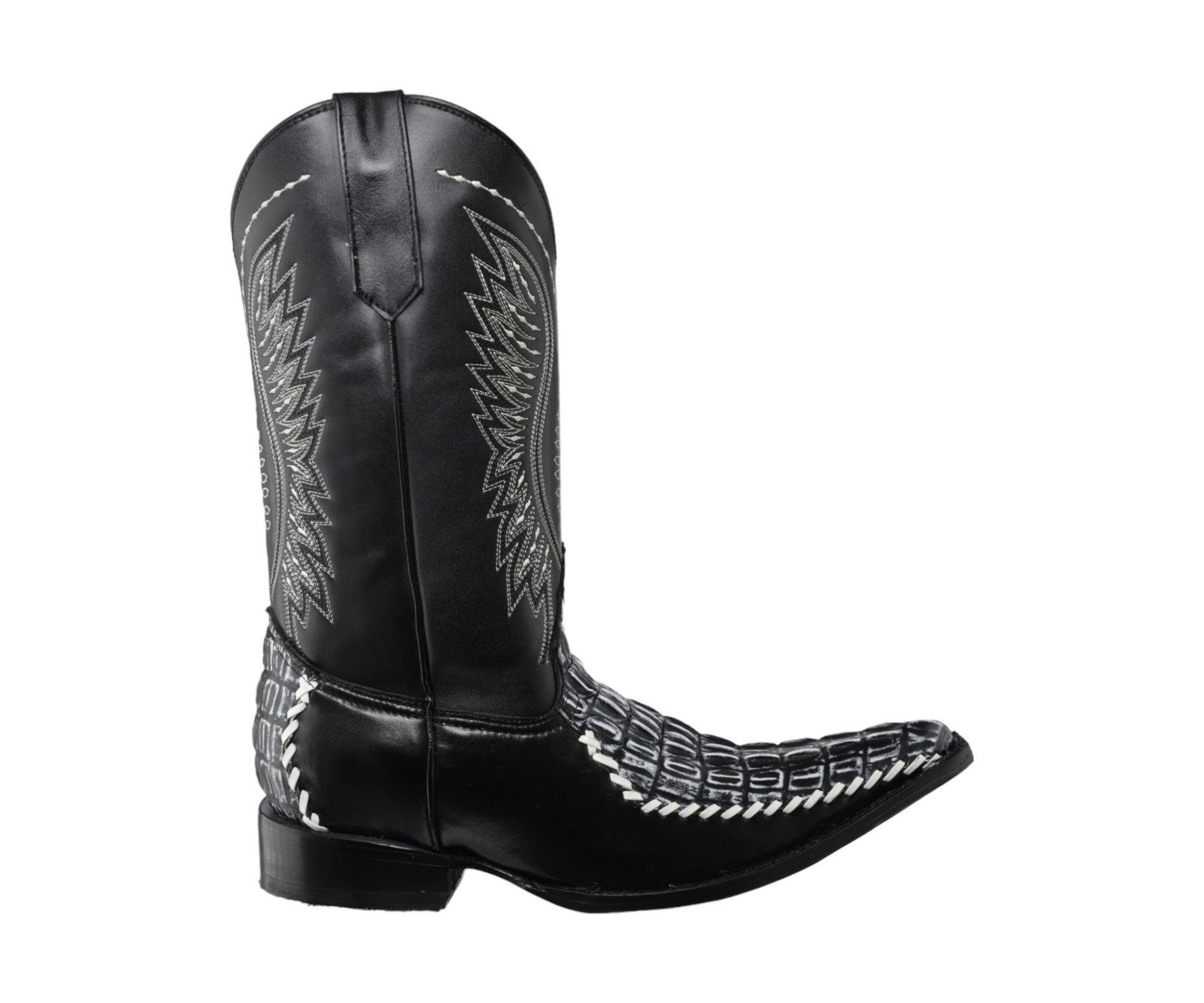 Botas Vaqueras Caballero Cola Cocodrilo Tejida