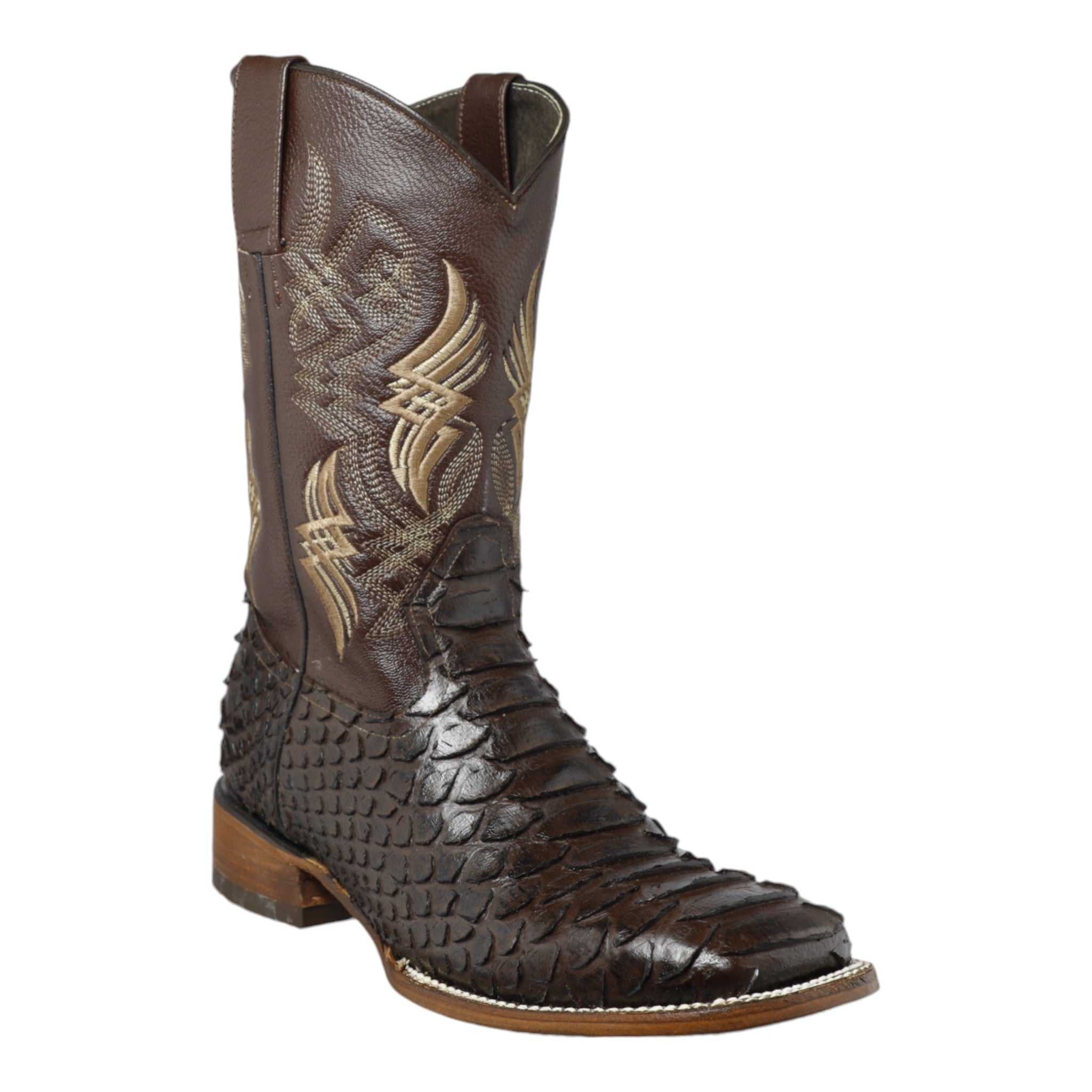 Botas Vaqueras Imitación Pitón Horma Bulldog Suela Vaqueta – Bota