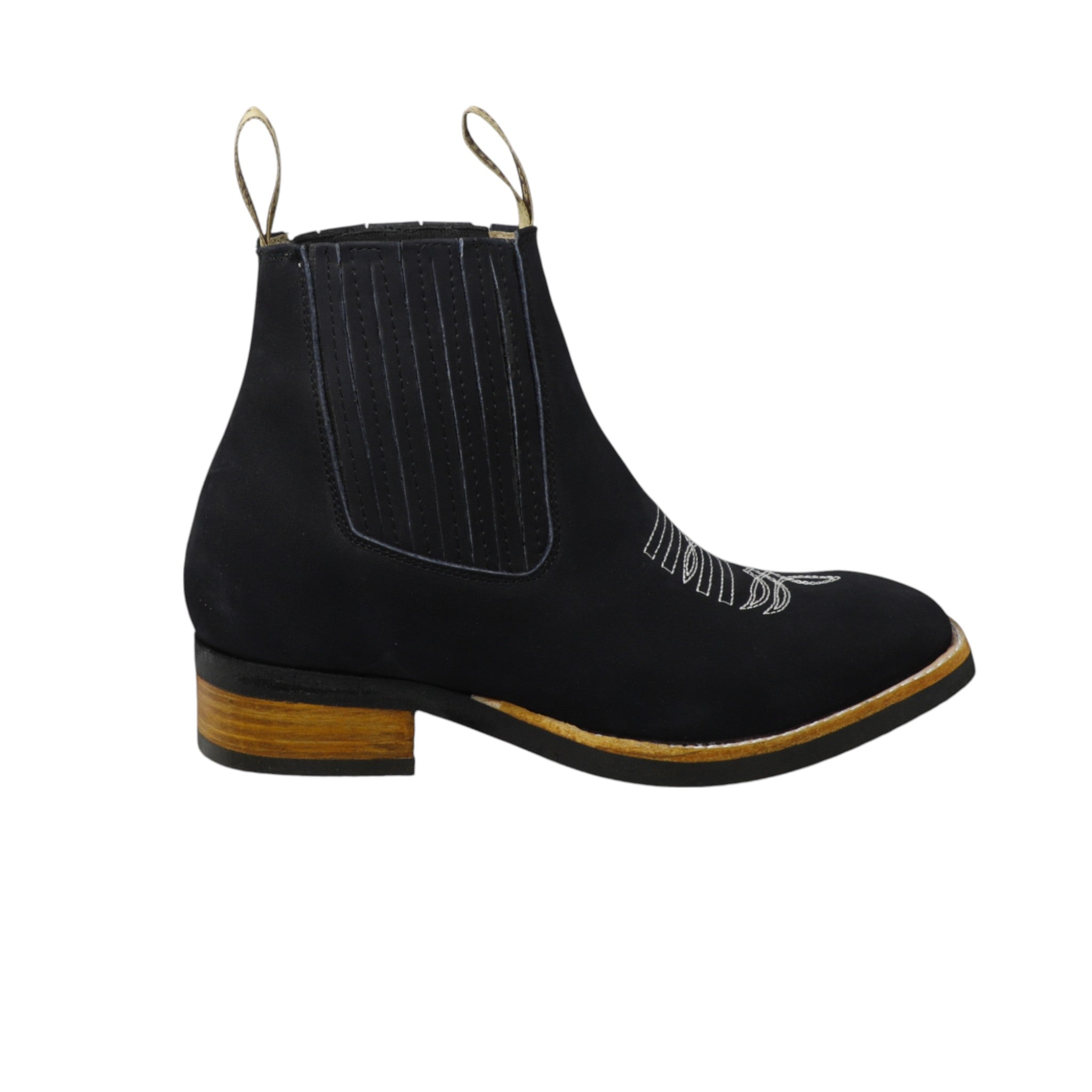 Botín Charro Nobuck Bulldog Ringle Suela Hule