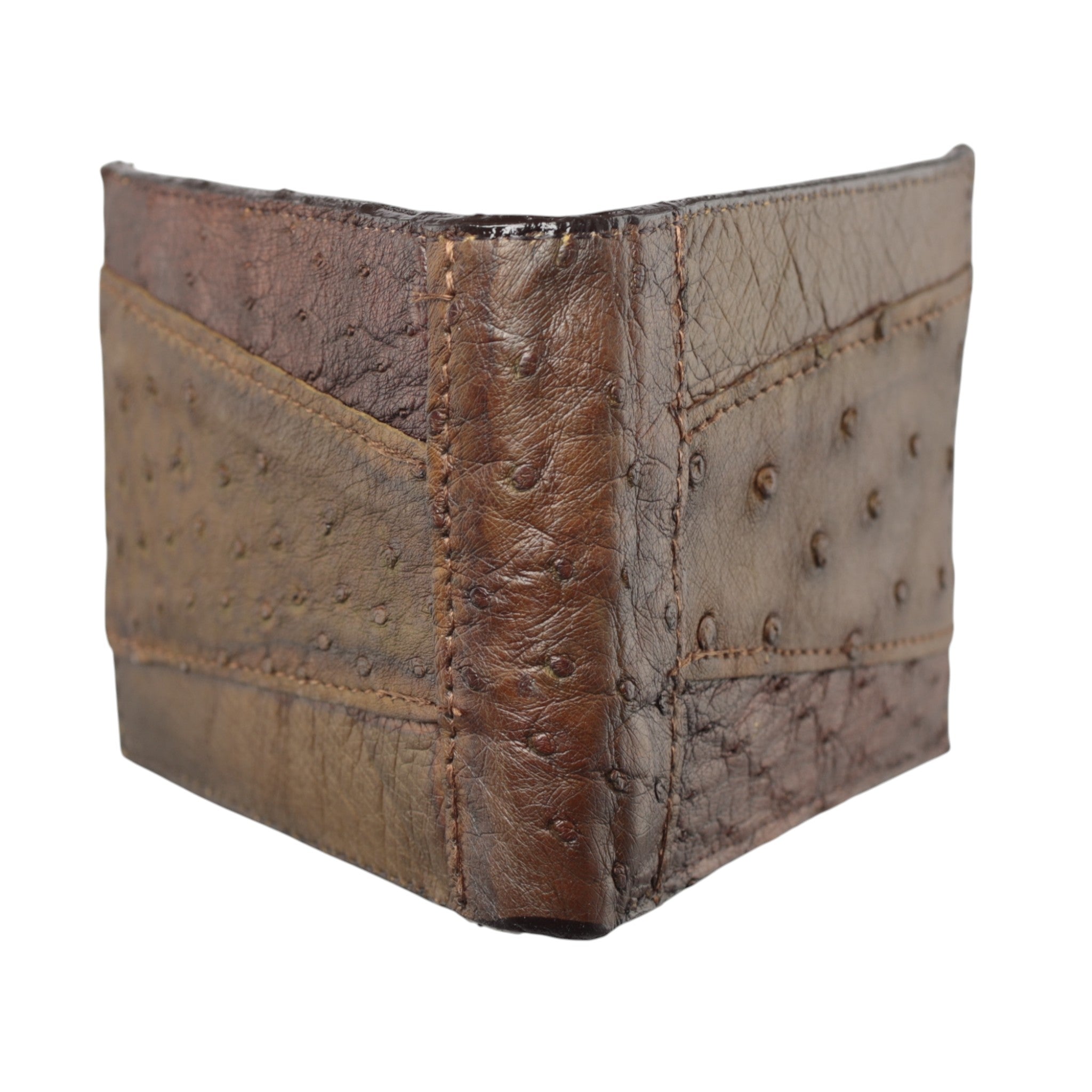 Cartera Billetera Vaquera Piel Avestruz Genuina