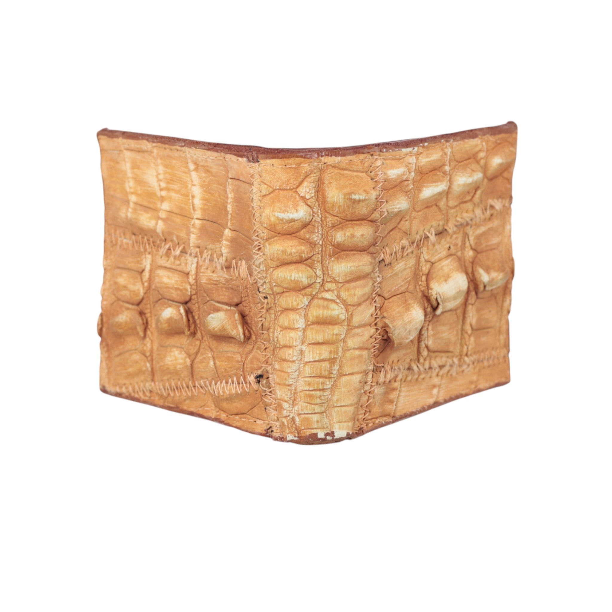 Cartera Billetera Vaquera Piel Original Cola Cocodrilo Genuina