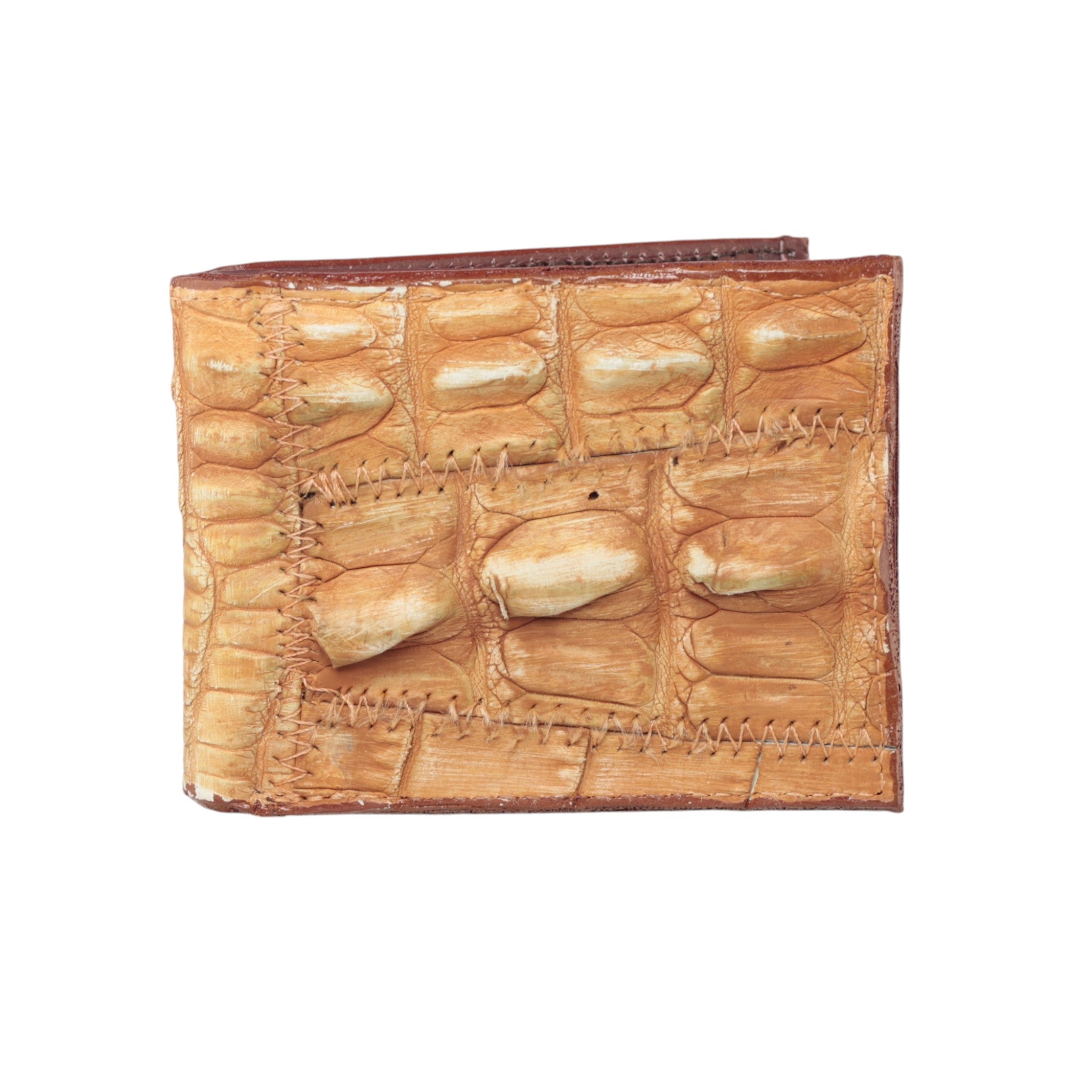 Cartera Billetera Vaquera Piel Original Cola Cocodrilo Genuina