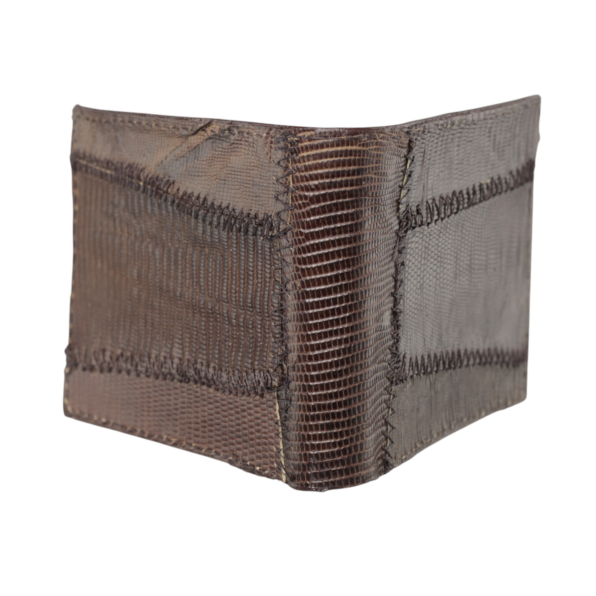 Cartera Billetera Vaquera Piel Exótica Lizard Armadillo