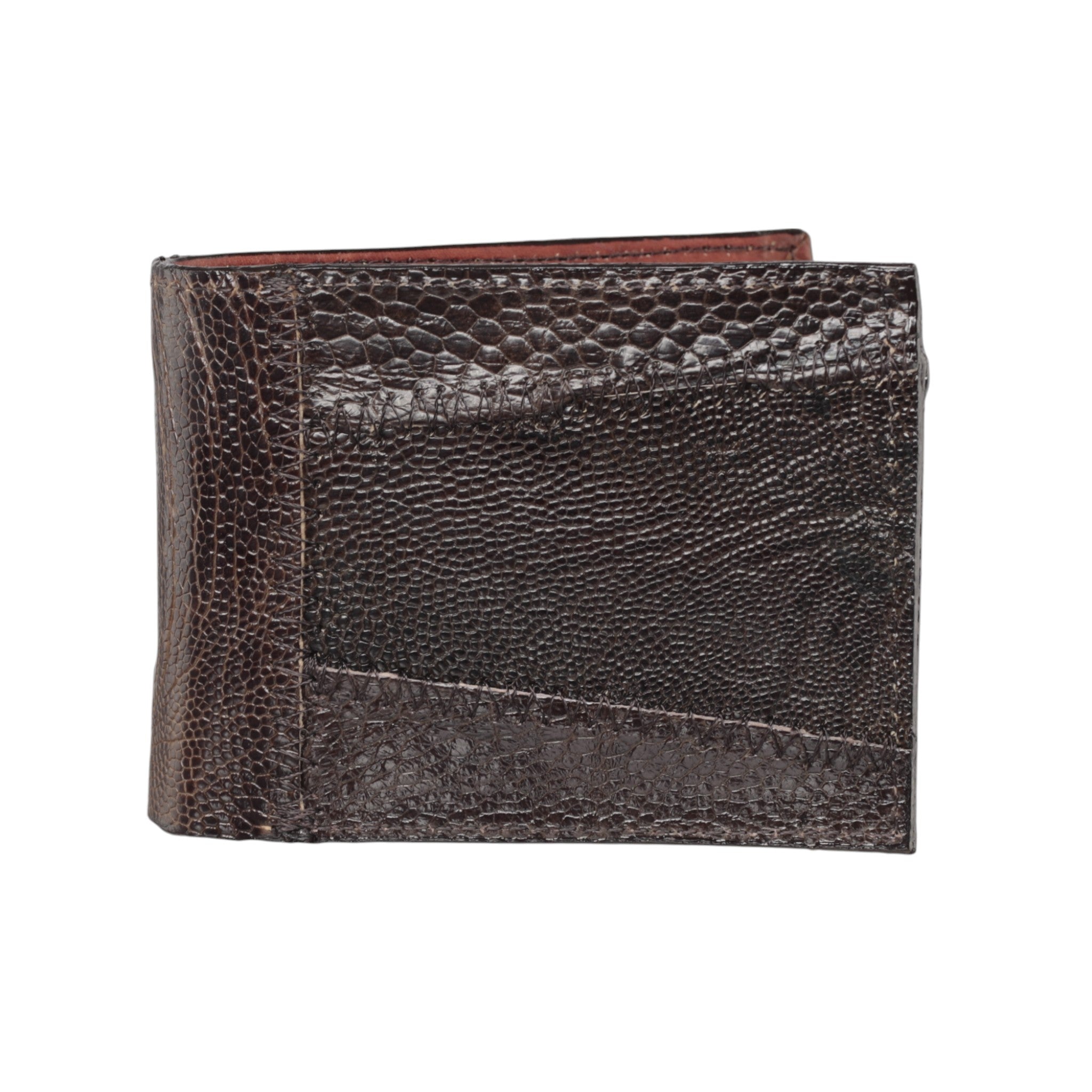 Cartera Billetera Vaquera Piel Exótica Pata de Avestruz