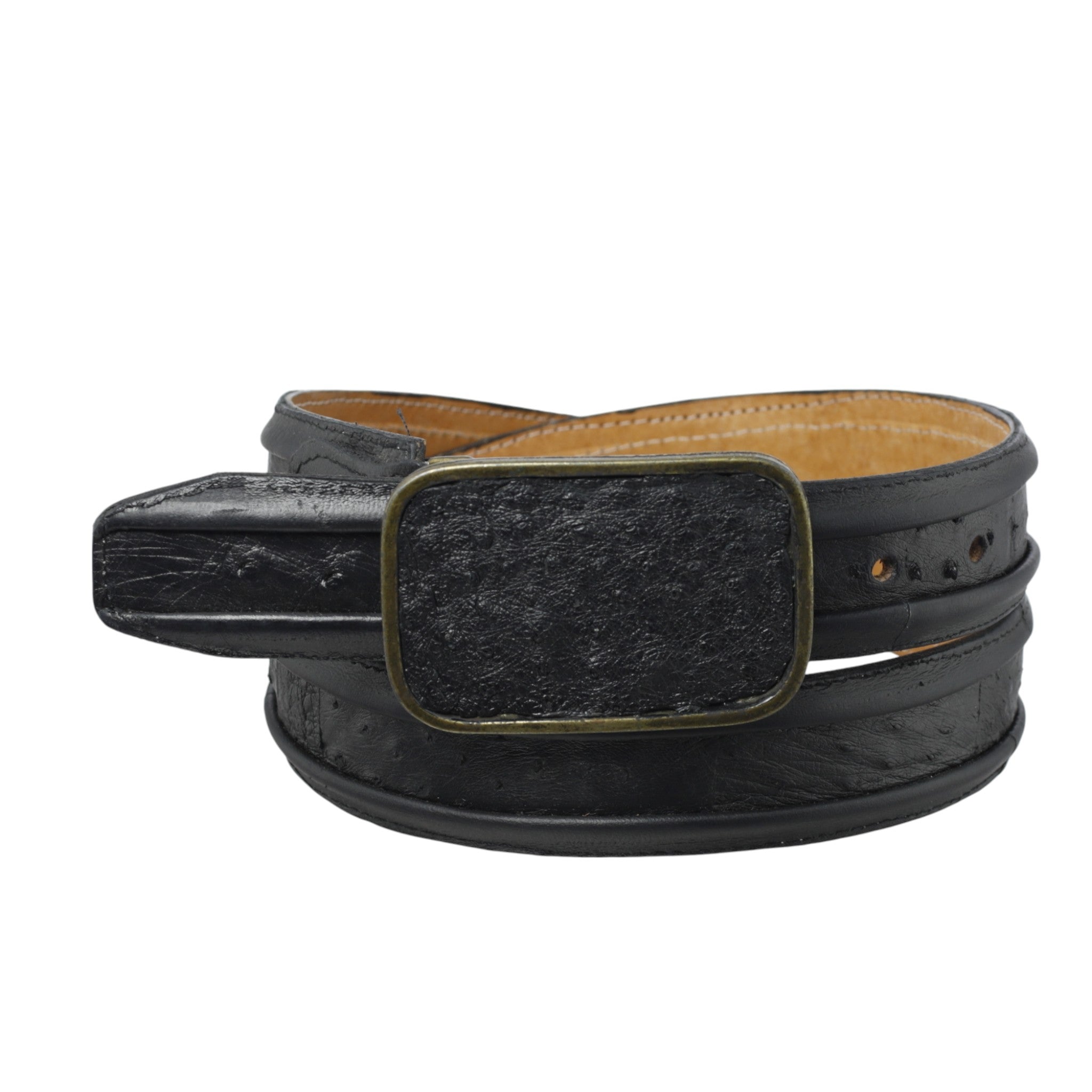 Cinturón Vaquero Vestir Original Avestruz con Piel – Bota el tio