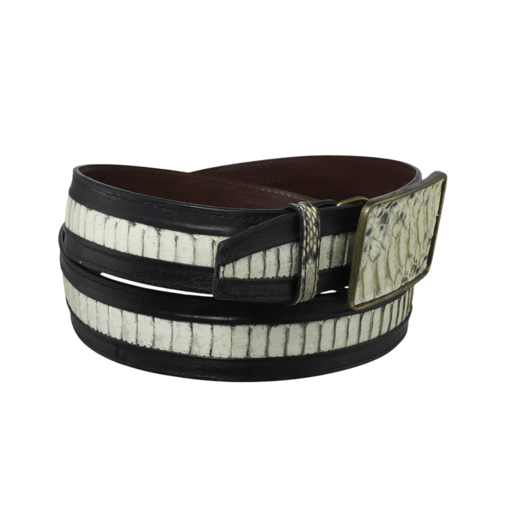 Cinturón Vestir Vaquero Original Cobra con Piel Hebilla Cuadrada