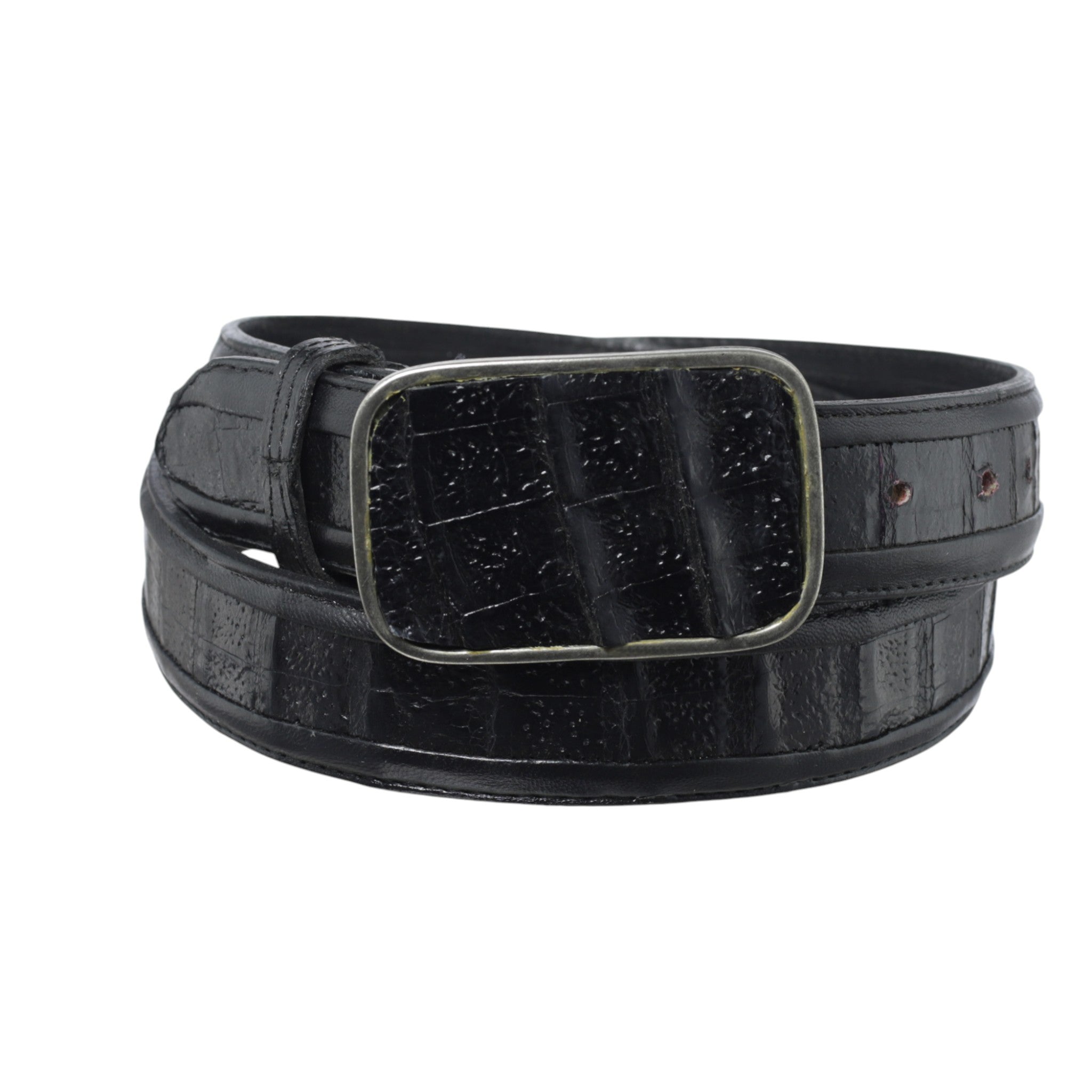 Cinturón Vaquero Vestir Original Cocodrilo con Piel – Bota el tio