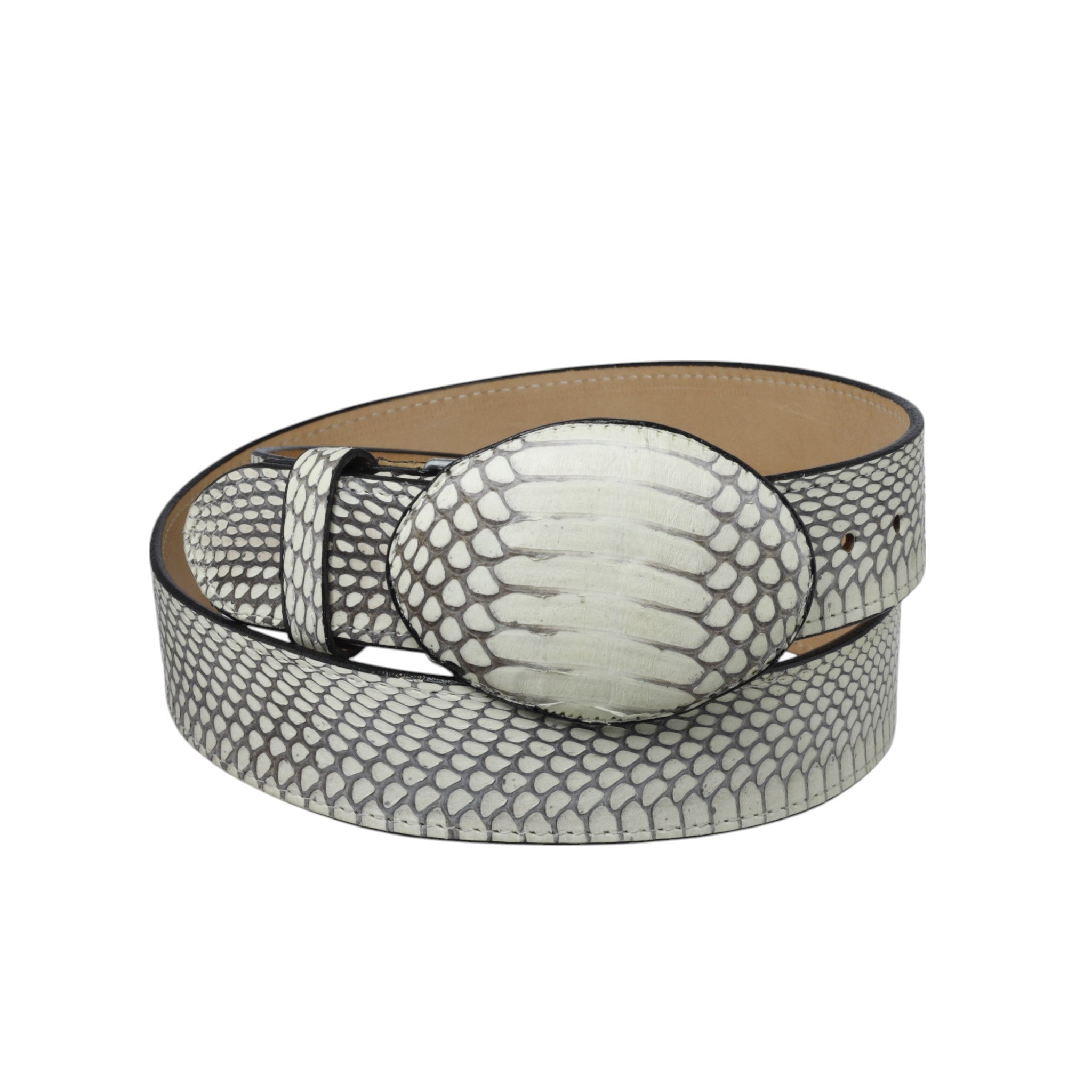 Cinturón Vaquero Piel Original Cobra Hebilla Ovalada