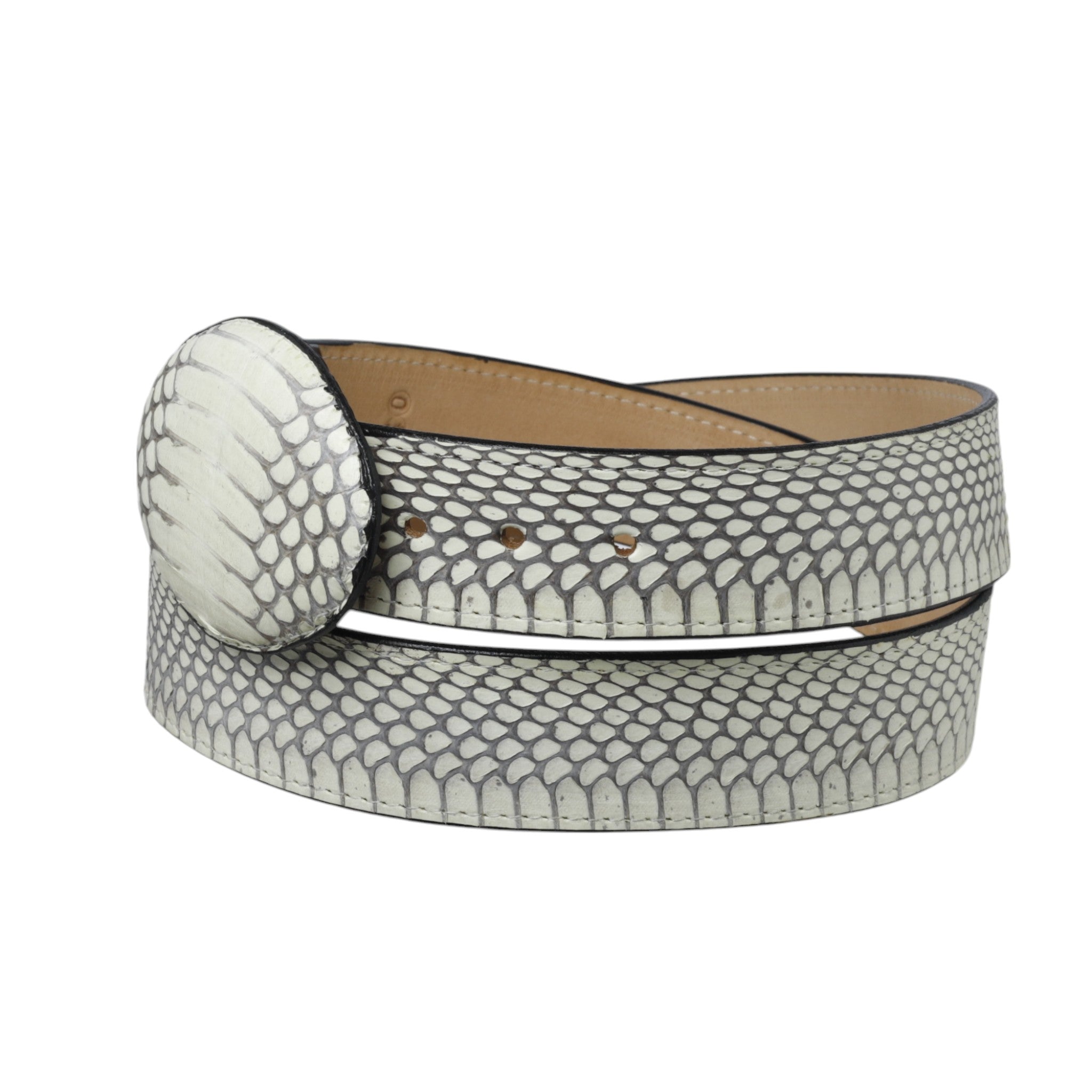 Cinturón Vaquero Piel Original Cobra Hebilla Ovalada