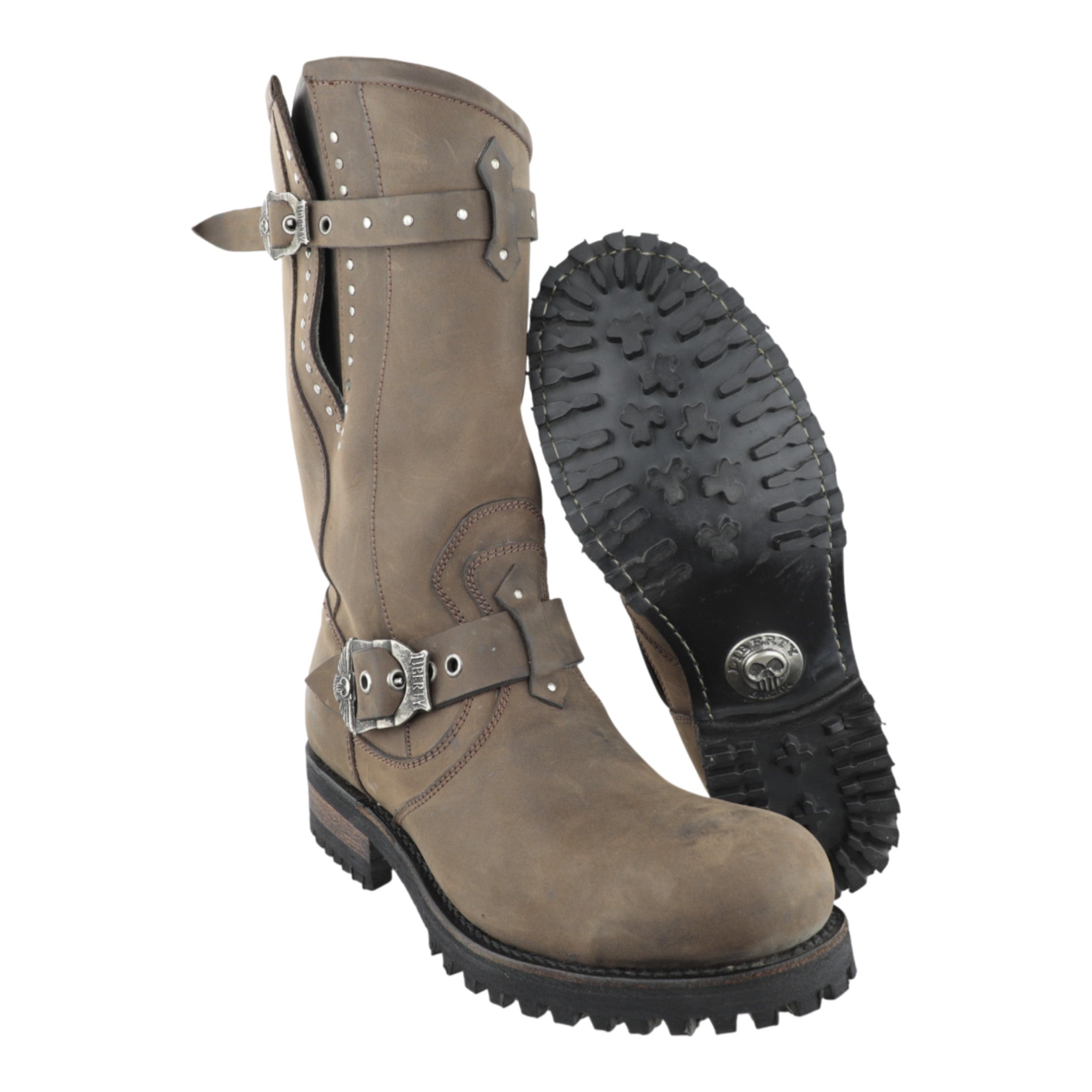 Botas Liberty bola diseño biker con casco de acero