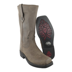 Botas Liberty 306 chata con cierre decorativo y suela Flame vista frontal