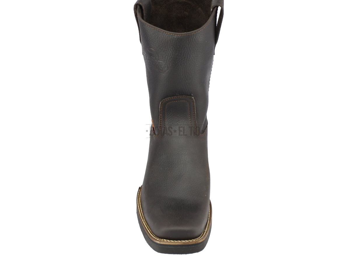 botas angus roper rodeo chata perfil chata trabajo chocolate