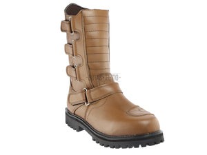 BOTAS CHOPPER BIKER MOTO PIEL PARCHE CAMBIOS