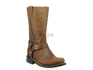 Botas Trompa Puerco Chopper Motociclista Chata Suela Hule miel