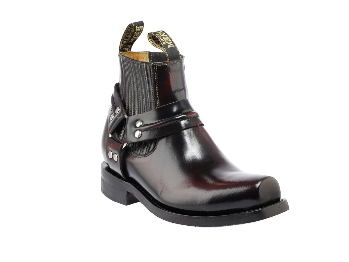 Botin biker chopper trompa puerco piel camaleon botas el tio