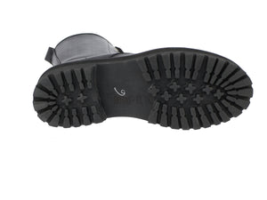 Botas góticas punk para hombre y mujer de piel negra artesanal, hechas en México