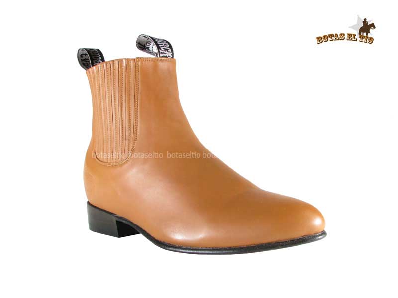 Botin Charro 100% Piel Atanado Caborca Suela Vaqueta