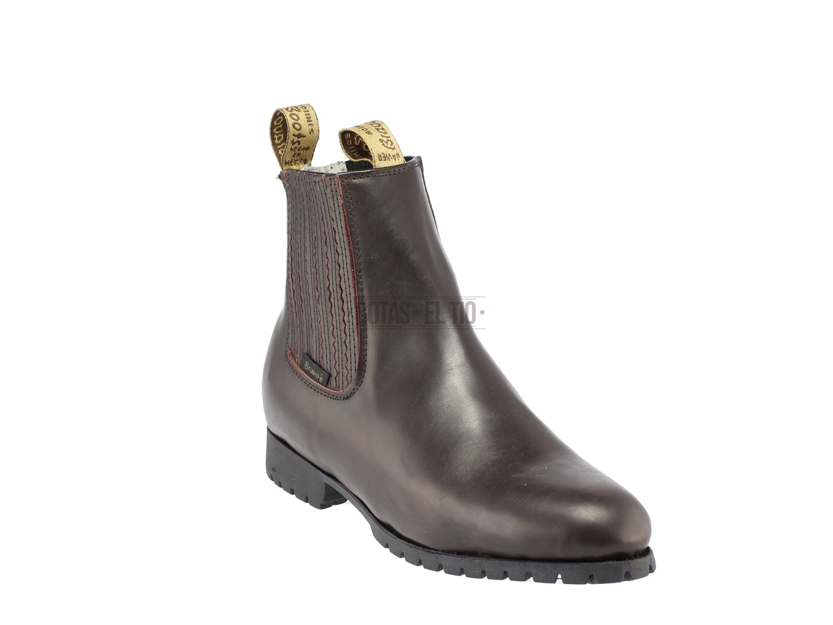 Botin Charro Piel Suela Tractor