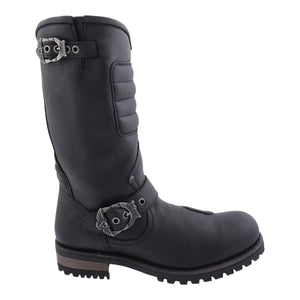 Botas Liberty Chopper Moto con casco de acero y suela tractor vista lateral