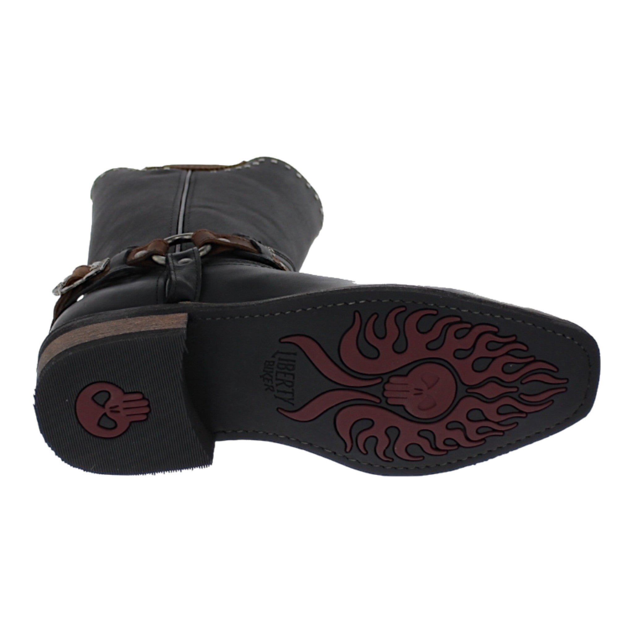 Botas motociclista Liberty suela de hule vista inferior antiderrapante