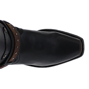 Botas biker Liberty punta trompa de puerco con acabado resistente