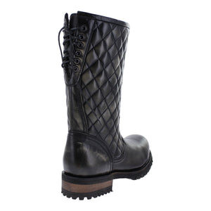 Botas motociclista Liberty detalle del tubo acolchado diseño diamante