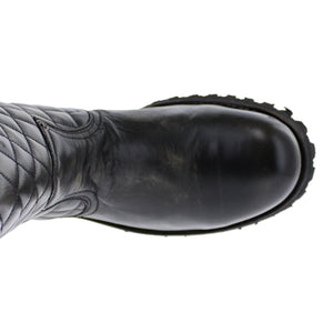 Botas Liberty biker acolchado cuadro con suela tractor antiderrapante