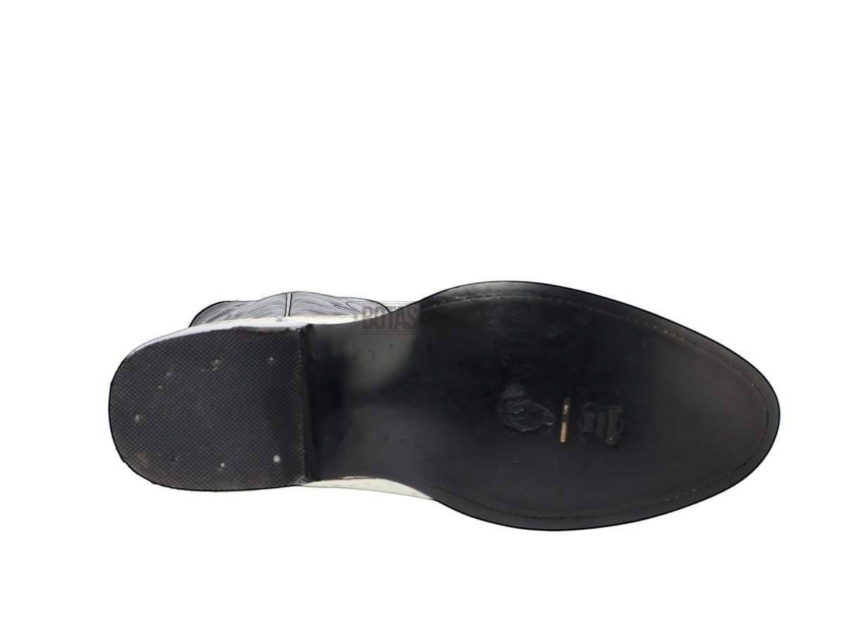 Suela de vaqueta cosida y estaquillada botas vaqueras