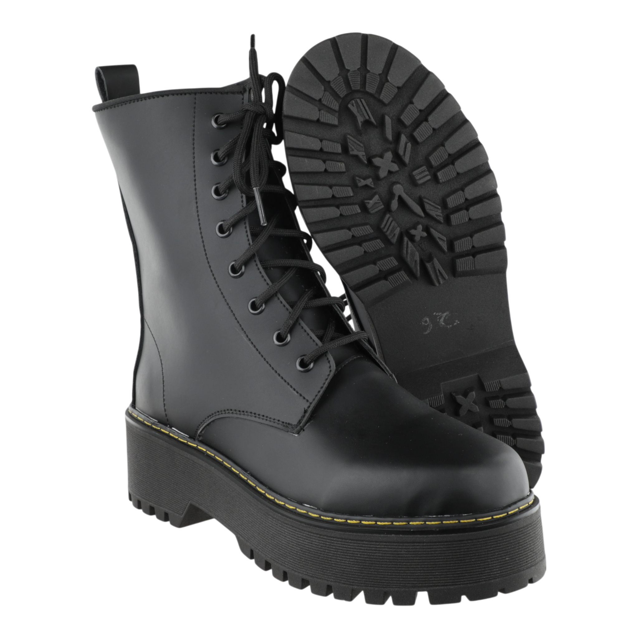 Botas dark góticas negras suela alta modelo 860