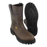 Botas de Trabajo Angus Boots 700 Crazy Choco con Suela Tractor Sin Casquillo
