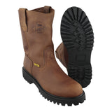 Botas de Trabajo Angus Boots 700 Crazy Choco con Suela Tractor Sin Casquillo